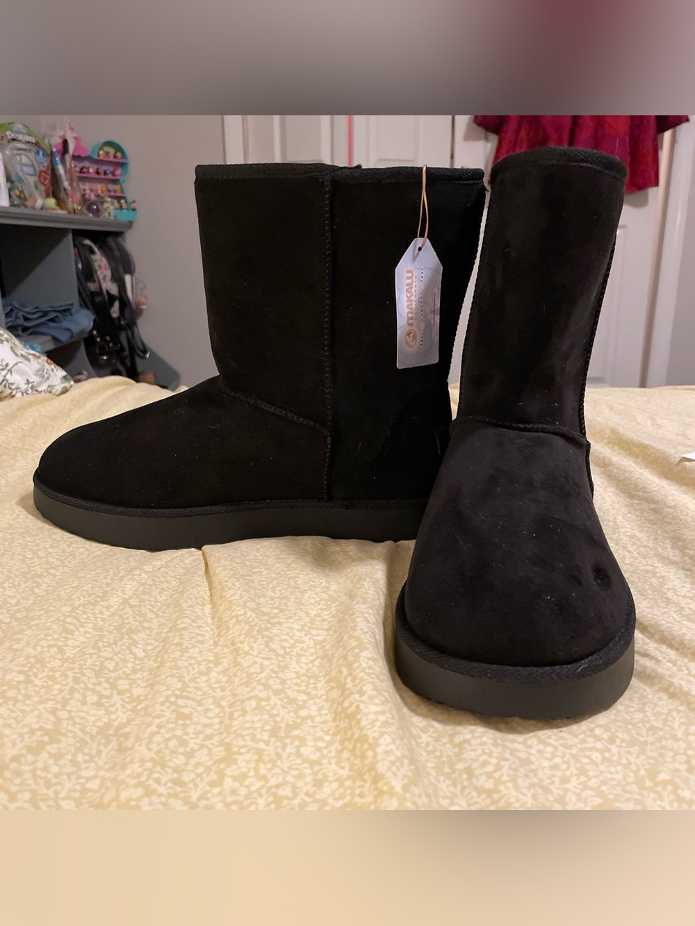 Women's Black Winter Pull-On Boots - Malala California